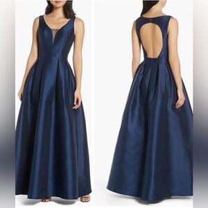 Perla Back Cutout Evening Dress